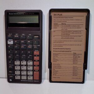 TEXAS INSTRUMENTS BAII PLUS ADVANCED BUSINESS ANALYST CALCULATOR
